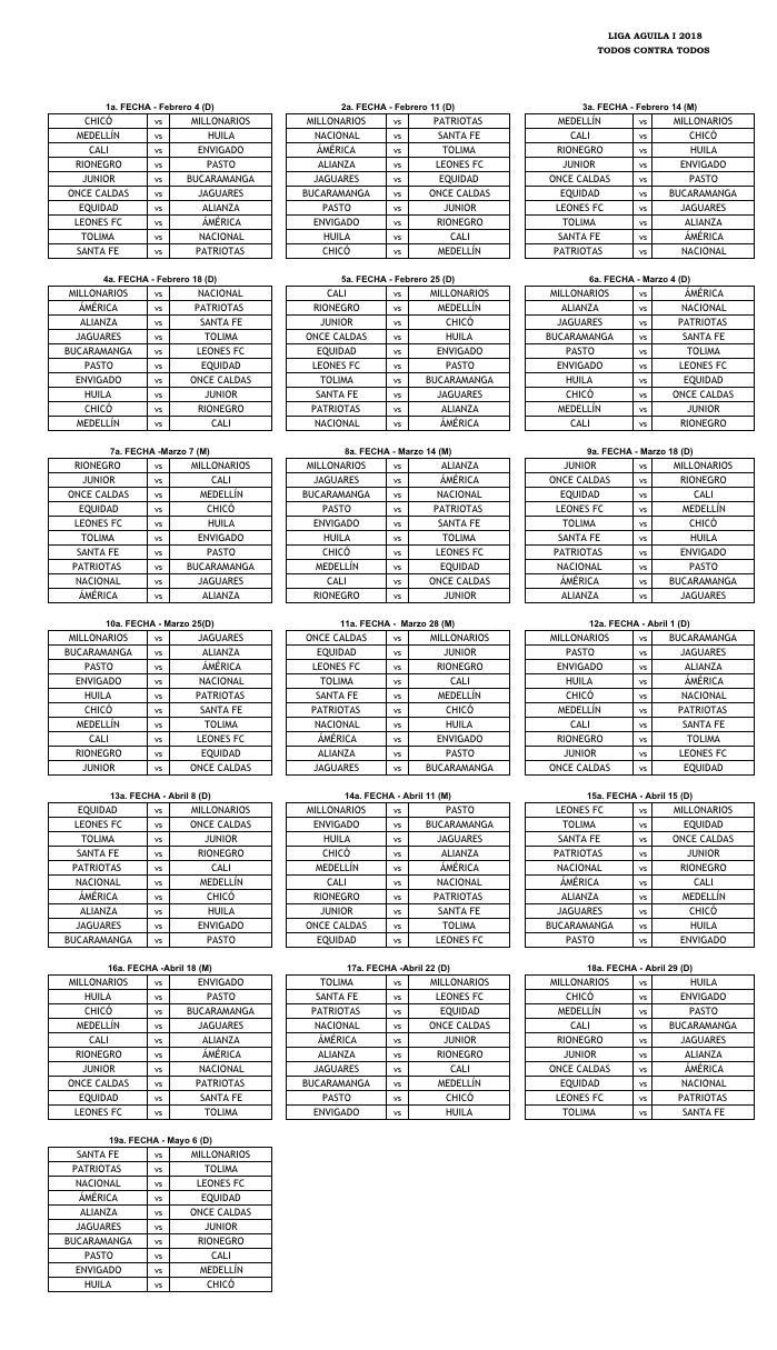 Liga Betplay Dimayor 2020 I Calendario De Partidos De Dimayor