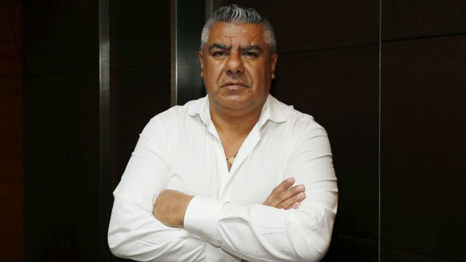 El presidente de la AFA durante su visita en Madrid