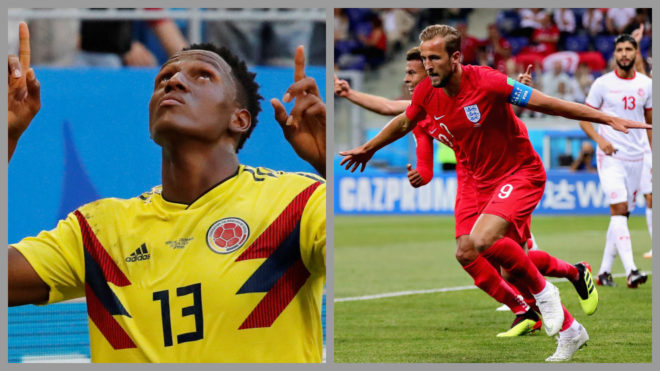 Inglaterra se sobrepone a Colombia y pasa a cuartos de final