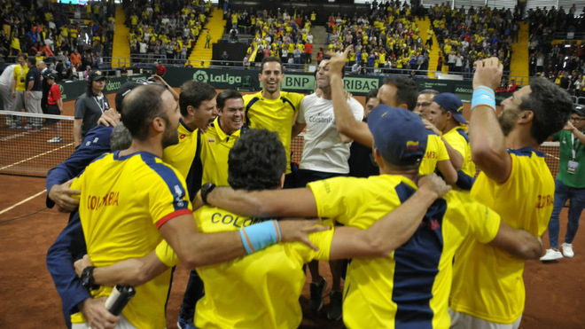 Historico Colombia Ya Esta En La Fase Final Del Grupo Mundial De Copa Davis Marca Claro Colombia