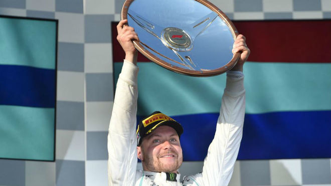 Bottas, en el podium