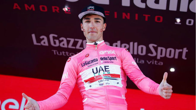 Valerio Conti es el nuevo líder de la competencia rosa