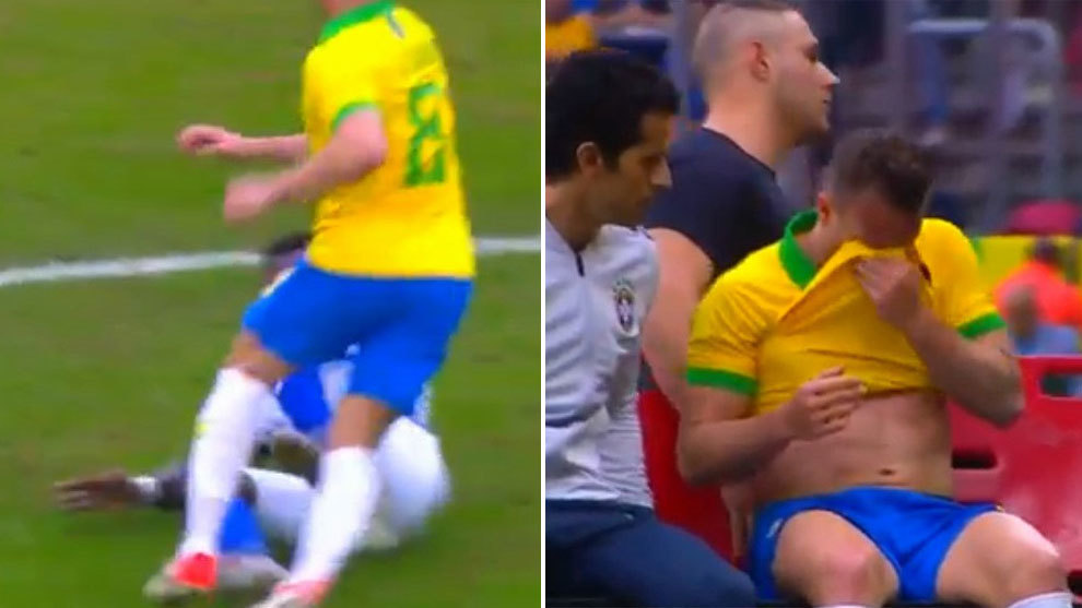 Copa América 2021: Arthur se va en camilla y llorando tras ...