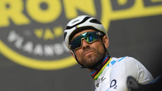 Alejandro Valverde, en el pasado Tour de Flandes / AFP