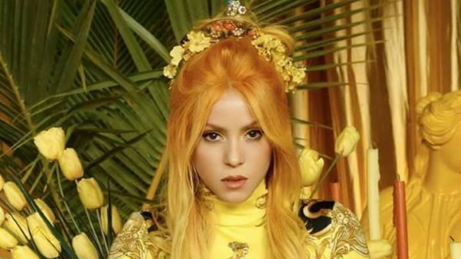 Shakira durante el video.