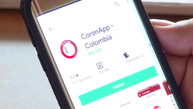 CoronApp, un apoyo del gobierno colombiano mientras dure la pandemia...