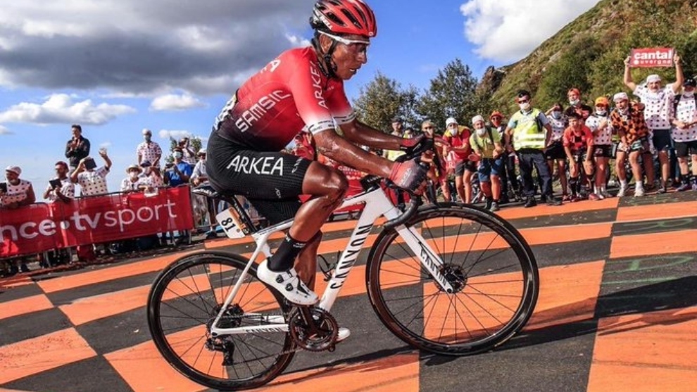 Nairo Quintana, en la tercera etapa del Tour de Francia.
