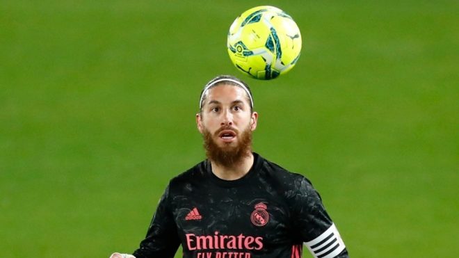 Sergio Ramos, durante un partido con el Real Madrid