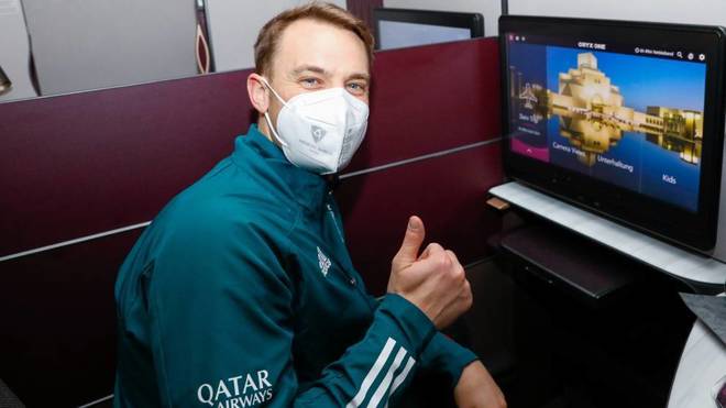 Neuer, antes de despegar rumbo al Mundial de Clubes