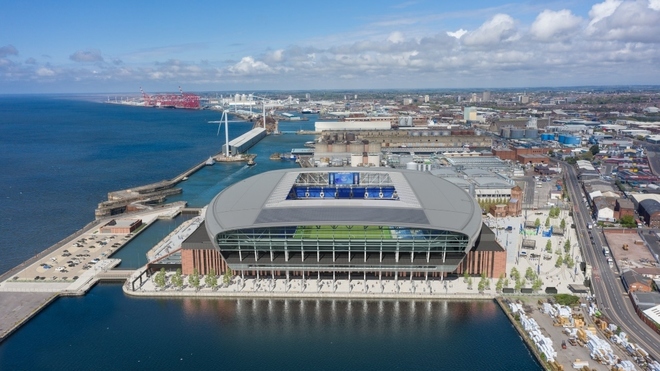 Así se proyecta el nuevo estadio del Everton que estará en la zona...