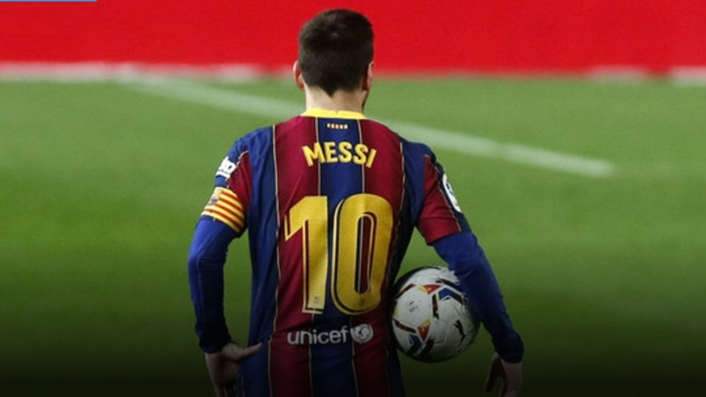 Messi, jugador del Barcelona.