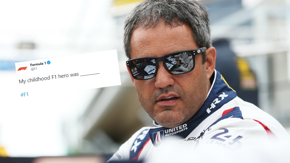 Juan Pablo Montoya, ahora, hace parte del cuerpo técnico de su hijo...