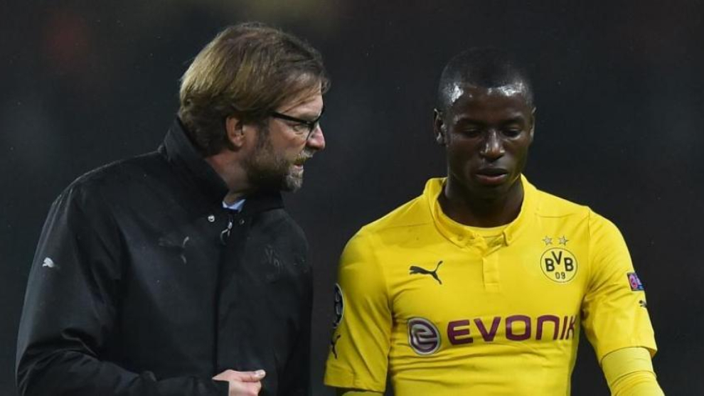 Jurgen Klopp y Adrián Ramos, en su época en el Borussia Dortmund.