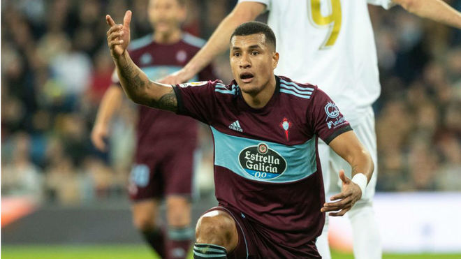 Jeison Murillo, durante un partido ante el Real Madrid