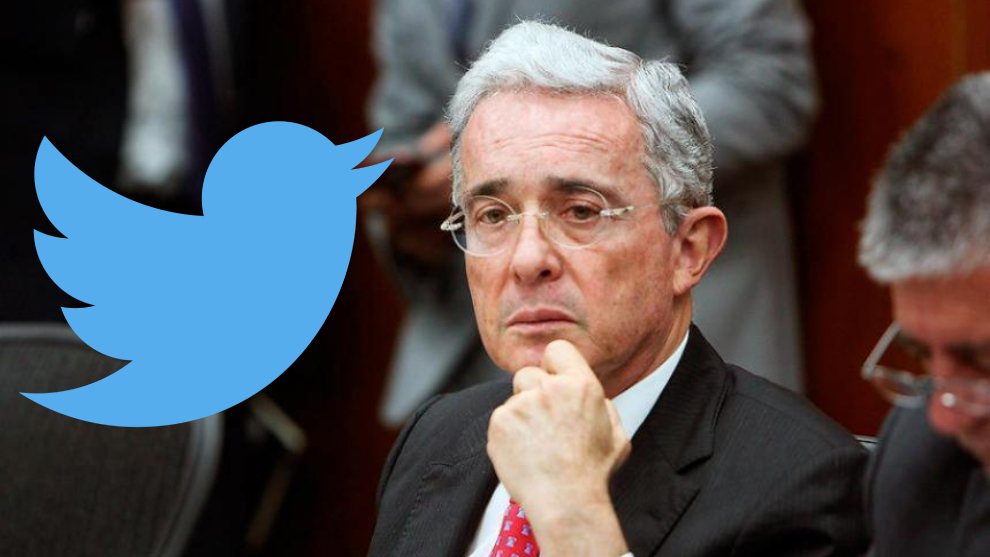 Tweet bloqueado de Álvaro Uribe