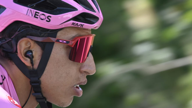 Egan Bernal, durante la etapa 13 del Giro de Italia.