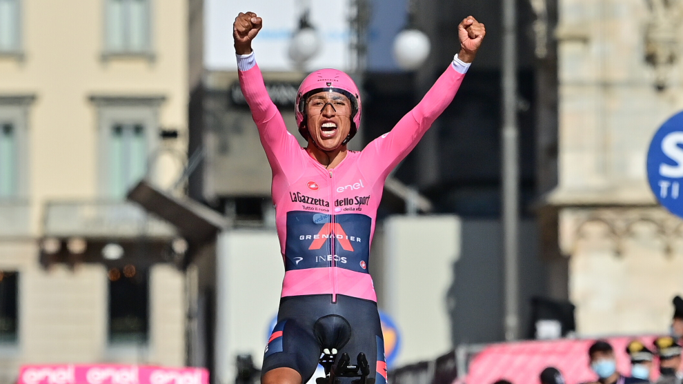 Egan Bernal gana el Giro de Italia 2021.