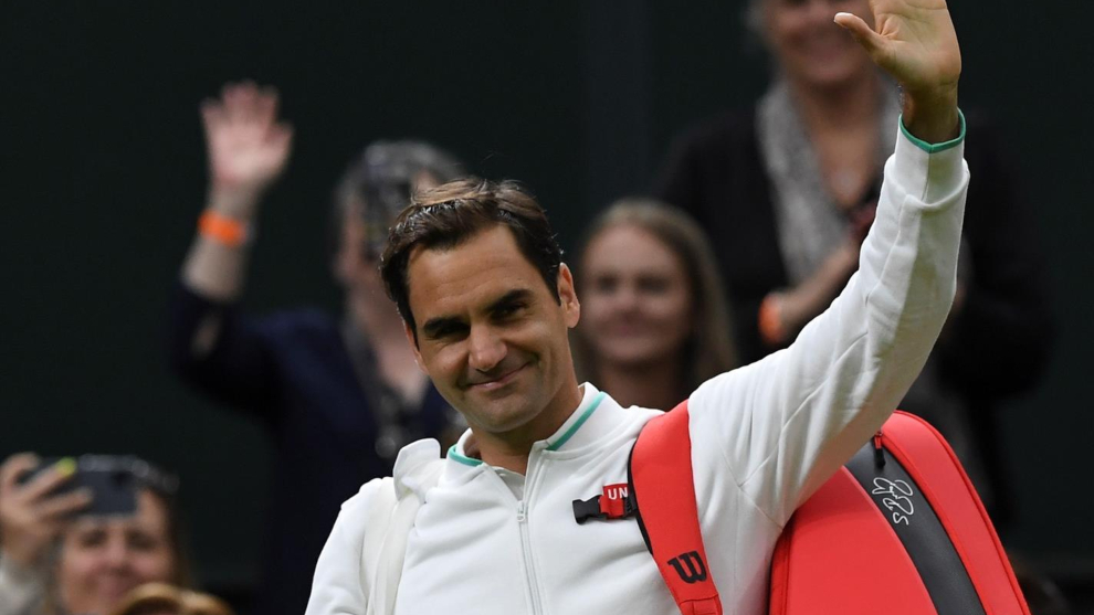 Roger Federer, en Wimbledon.