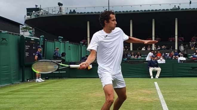 Daniel Galán también superó la primera ronda en Wimbledon.