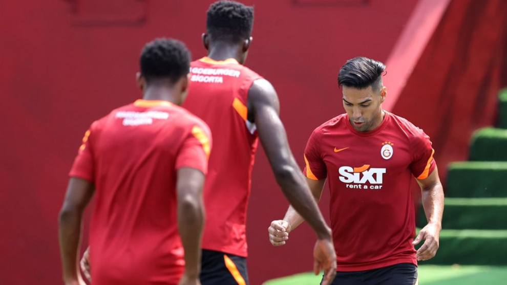 Falcao García, en el entrenamiento del Galatasaray