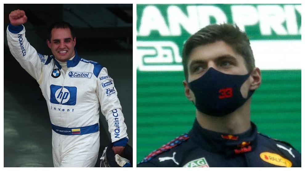 Juan Pablo Montoya y Max Verstappen