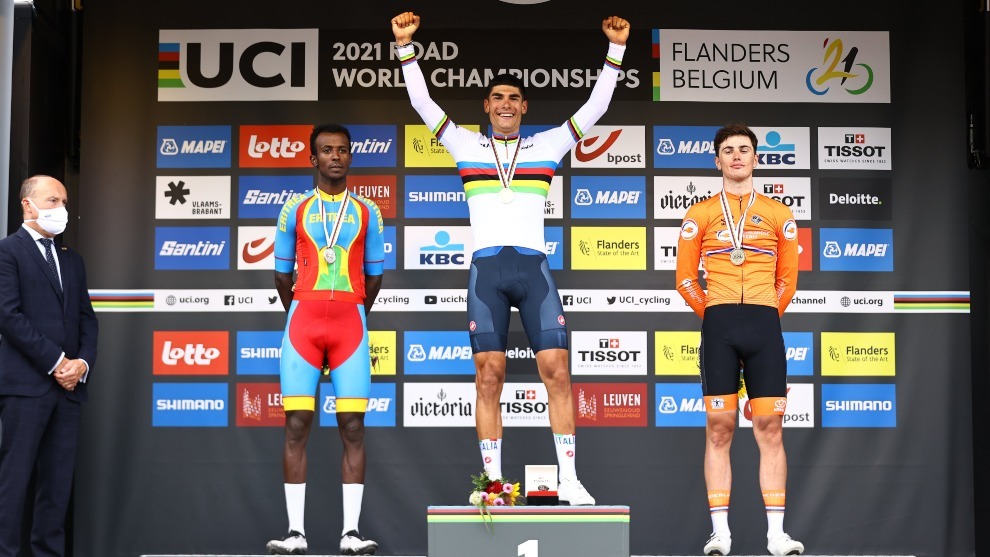Podio en el Mundial de ciclismo sub 23