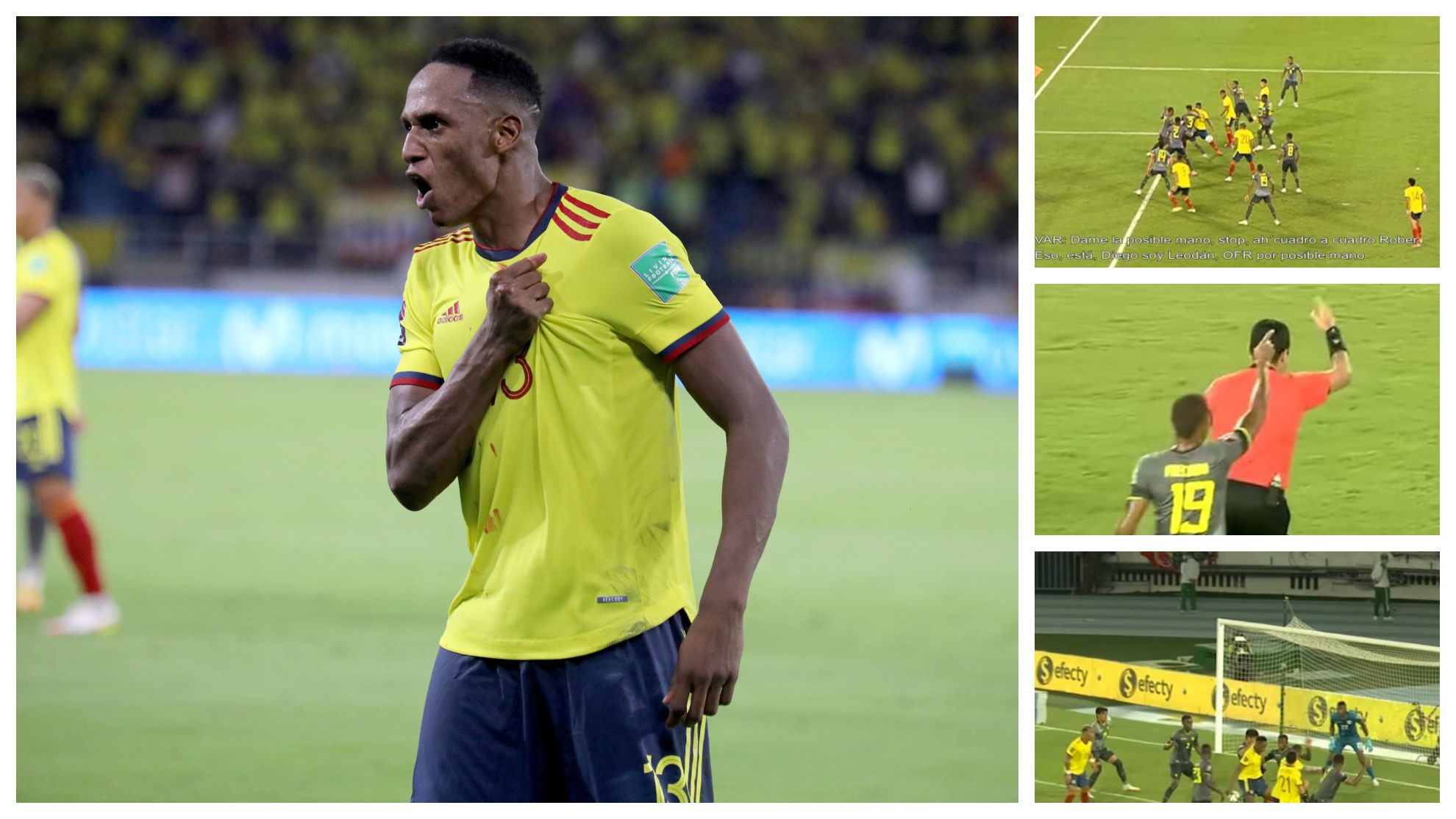 Selección Colombia hoy: El audio del año: Así anuló VAR el gol de Yerry Mina al 100' en el Colombia-Ecuador: "Diego, tenemos una espera, espera" | MARCA Claro
