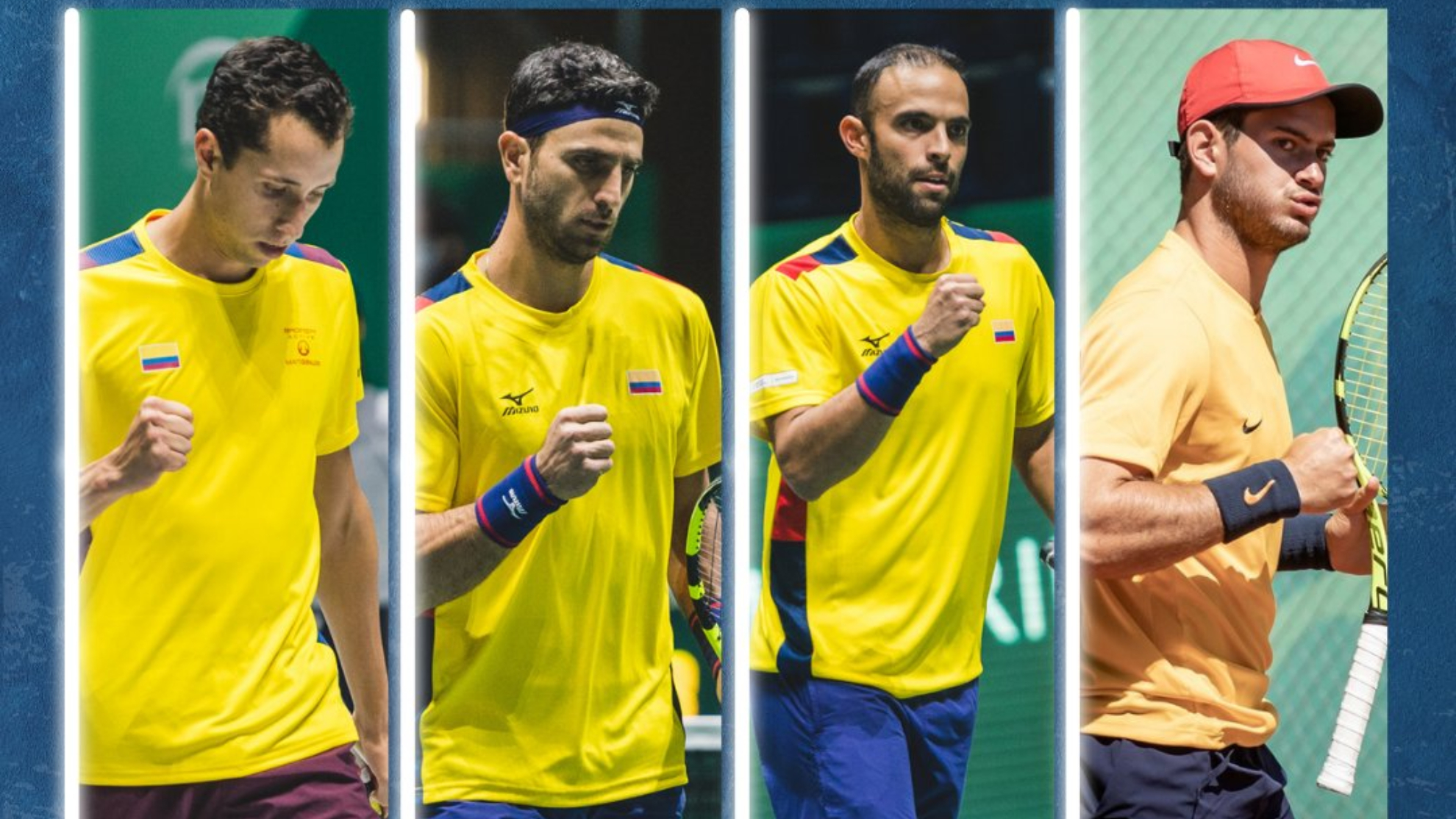 Jugadores colombianos para la Copa Davis.