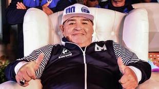 Diego Maradona como DT de Gimnasia de La Plata