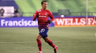 Andrés Ricaurte jugando con el Dallas FC de la MLS