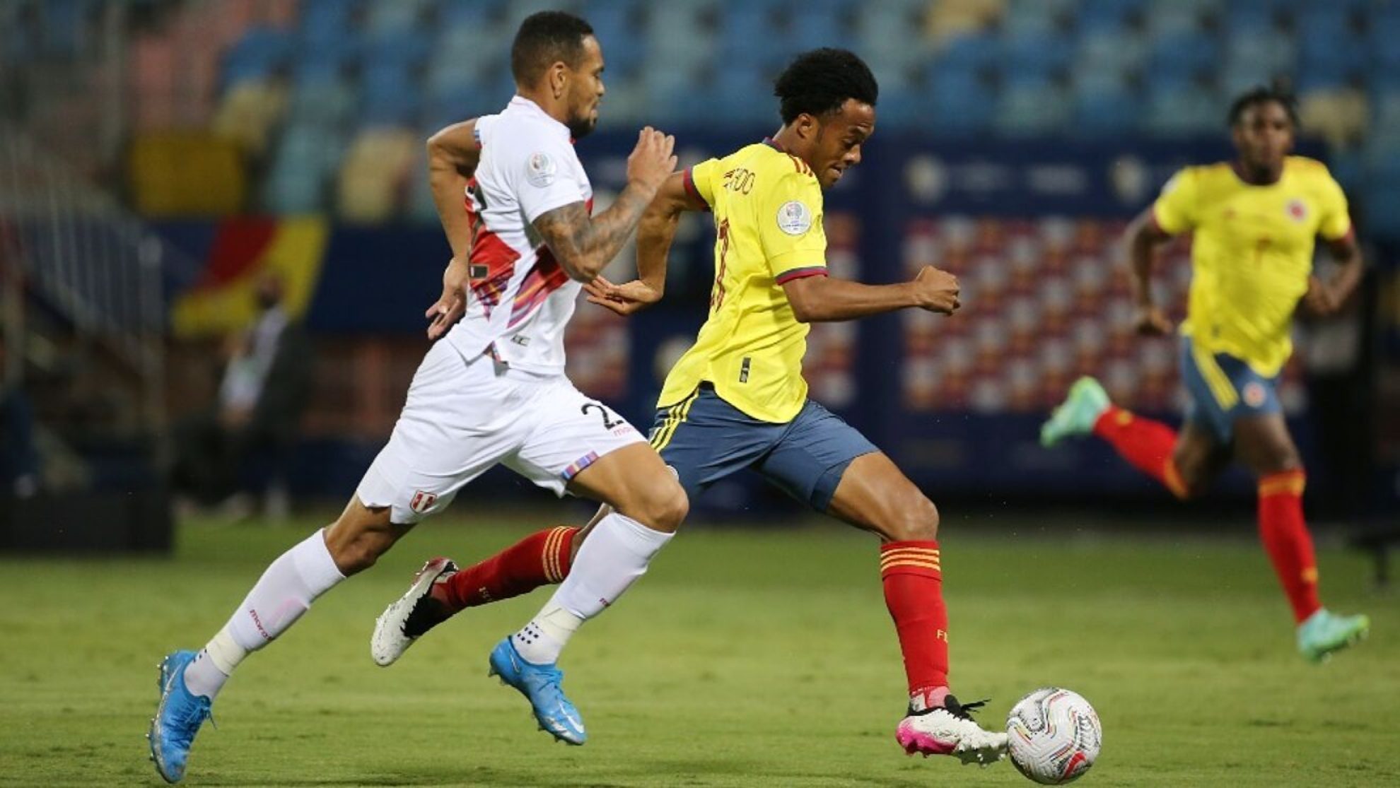 Colombia vs Perú en la fase de grupos de la Copa América 2021