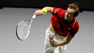 Medvedev, en la Copa Davis.