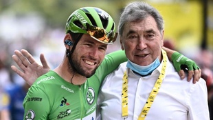 Mark Cavendish y Eddy Merckx