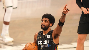 Irving, en acción con los Brooklyn Nets.