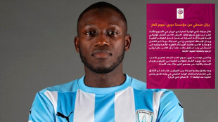 Coulibaly y el comunicado de la Qatar Stars League.