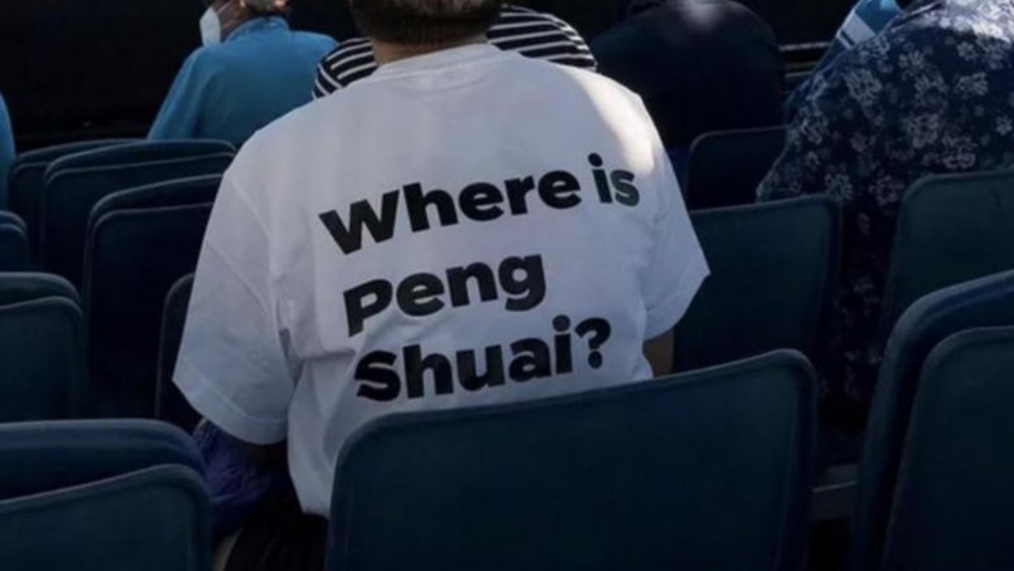 Camiseta de apoyo a Peng Shuai.