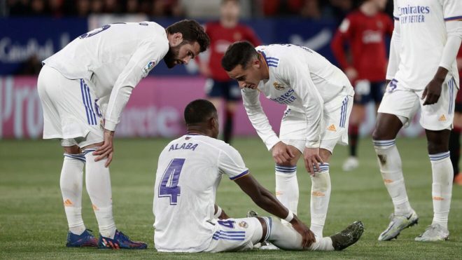 Alaba sigue siendo duda en el Real Madrid para el duelo de ...