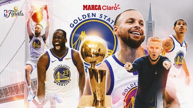 Los Golden State Warriors se proclamaron campeones de la NBA.