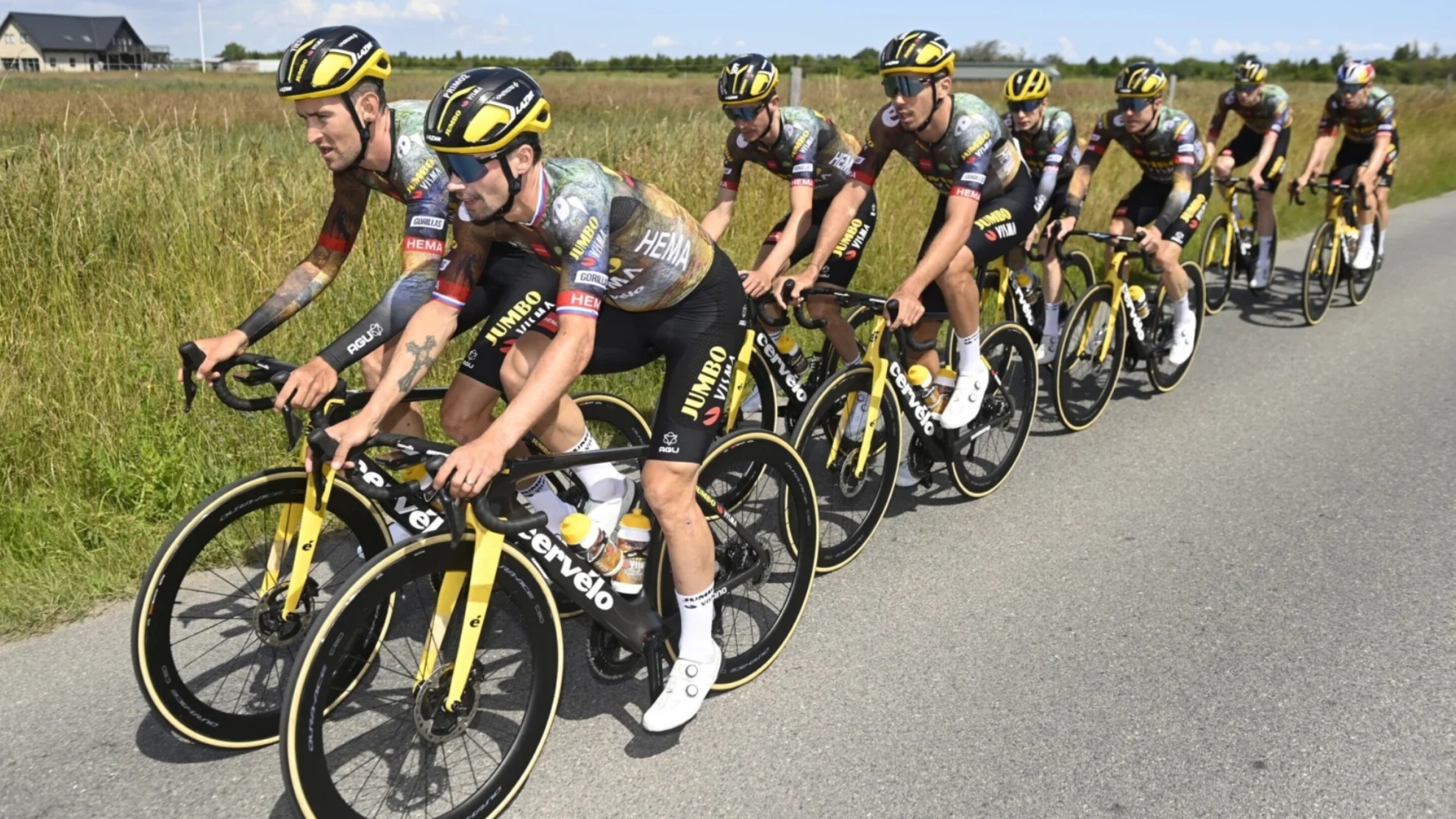 Equipo Jumbo en el Tour de Francia.