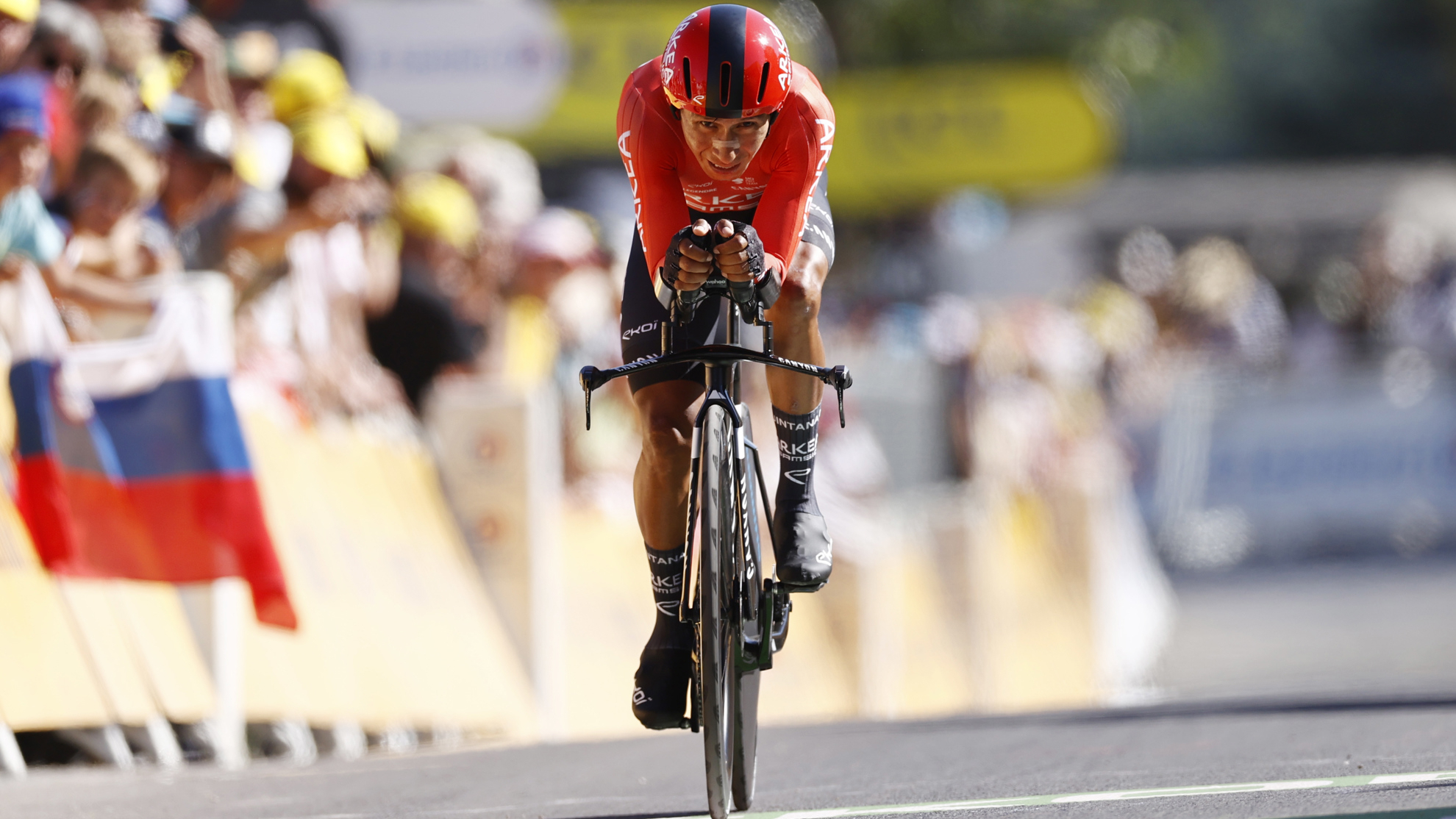Nairo Quintana,  satisfecho por su sexto puesto en el Tour de Francia.