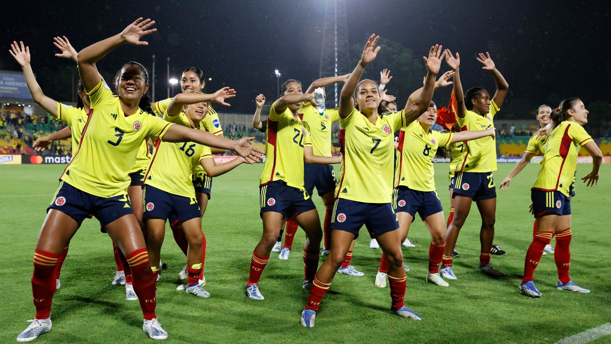Jugadoras de la Selección Colombia femenina.