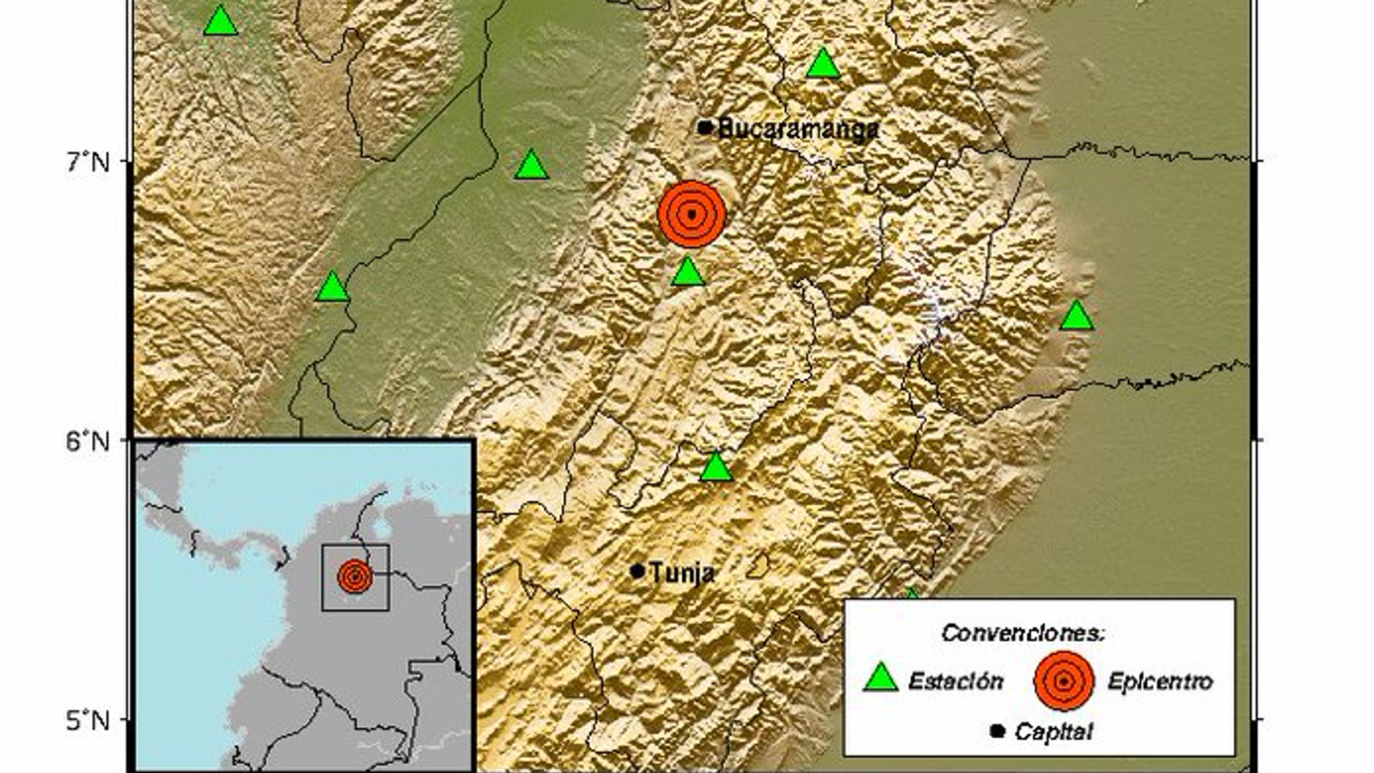 Colombia registra dos sismos en menos de dos horas.