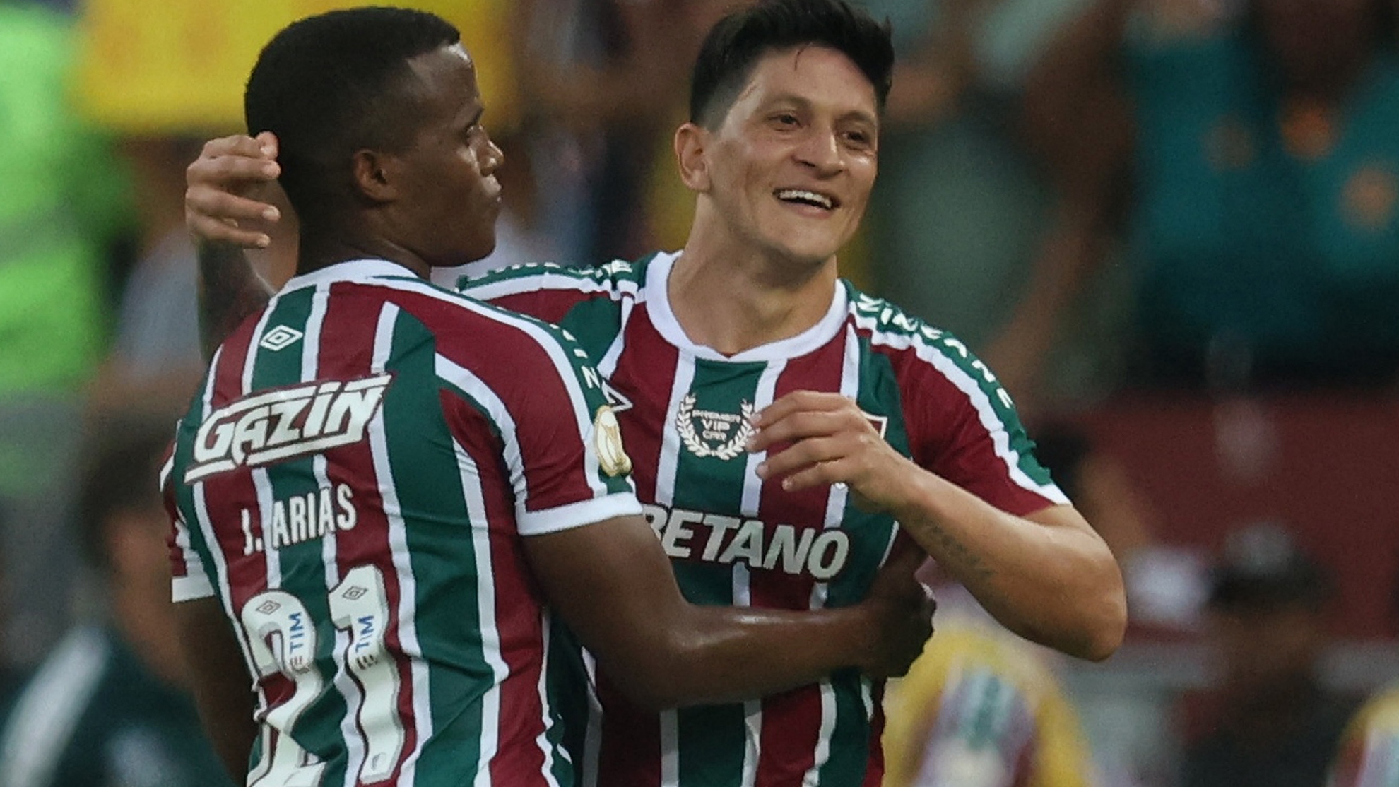 La dupla que tiene felices a los hinchas de Fluminense. Agencias.