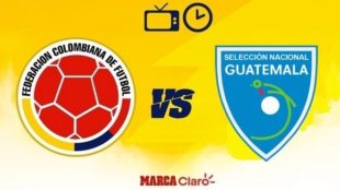 Colombia vs Guatemala: en vivo cómo y dónde ver.