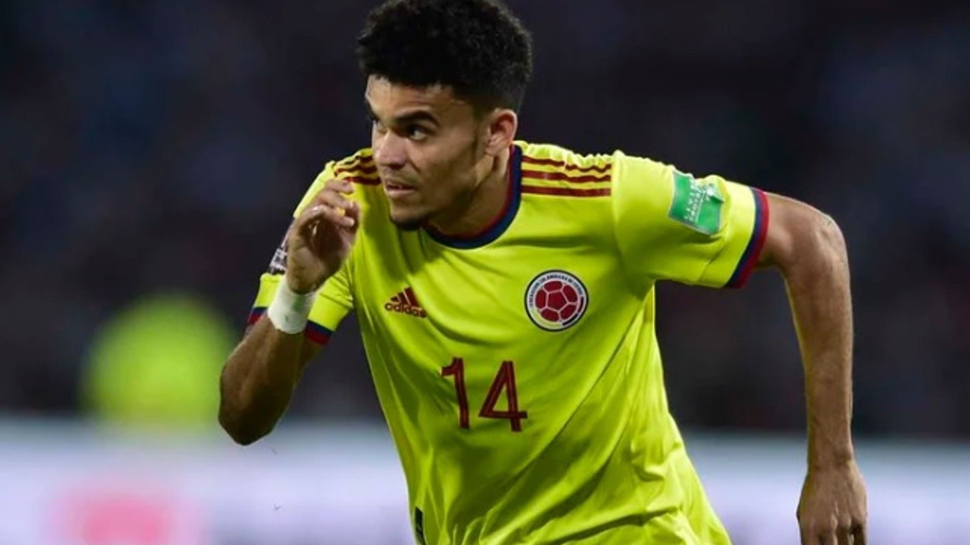 Luis Díaz durante un partido con la Selección Colombia.