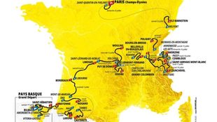 El mapa del Tour de Francia 2023.