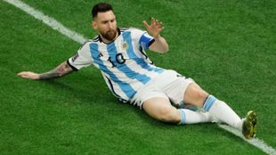Messi celebra el título en Qatar