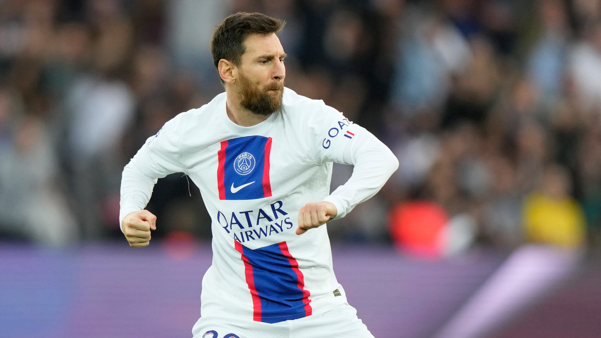 Leo Messi, en un partido con el PSG.