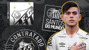 Daniel Ruiz llega cedido a Santos hasta finales de 2023.